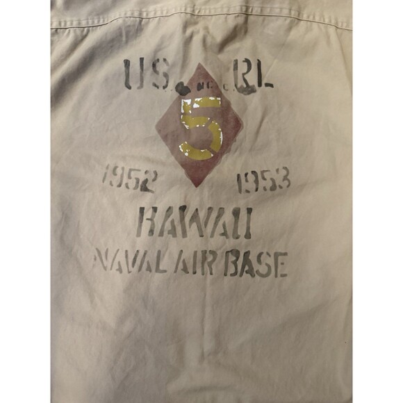 Polo Ralph Lauren khaki brown Hawaii 5 Naval Air Base Military shirt M 1953 RL67 - Picture 6 of 6